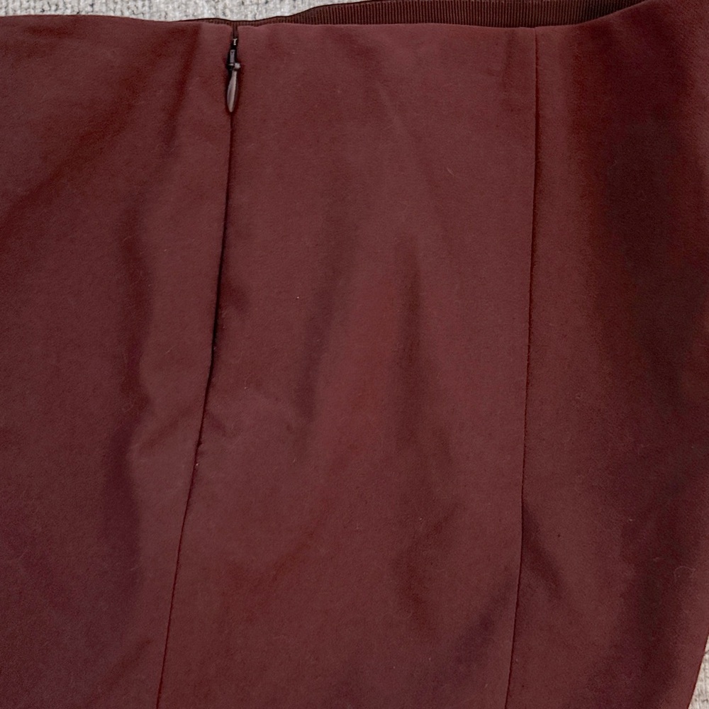 Vince Ankle Length Trouser L Slim Fit Brick Red Italian Stretch Fabric Mint Cond - Picture 5 of 6